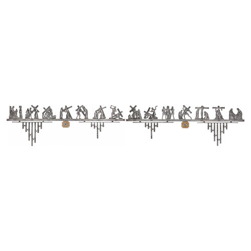 Way of the Cross in brass 2 pieces, 14 stations 10