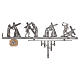 Way of the Cross in brass 2 pieces, 14 stations s5