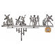 Way of the Cross in brass 2 pieces, 14 stations s7