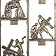 Way of the cross in brass, 14 stations. s3
