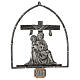 15 stations of the cross in silver plated bronze s14