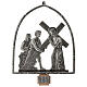 Vía Crucis 15 estaciones en bronce plateado s2