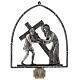 Vía Crucis 15 estaciones en bronce plateado s6