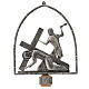 Vía Crucis 15 estaciones en bronce plateado s10