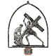 Vía Crucis 15 estaciones en bronce plateado s12