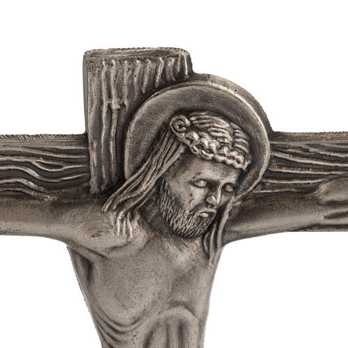 Stylized Way of the Cross in silver plated bronze, 15 stations 4