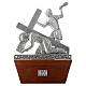 Way of the cross in silver plated bronze and wood, 15 stations. s9