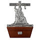 Way of the Cross in silver plated bronze and wood, 15 stations. s13