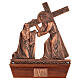 Vía Crucis bronce cobrizo 15 estaciones base madera s7