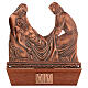 Vía Crucis bronce cobrizo 15 estaciones base madera s15