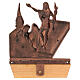 Vía Crucis bronce cobrizo 15 estaciones base madera s17