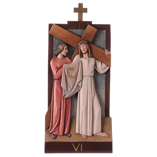 Way of the Cross, 14 colourful wood stations, Val Gardena 40x20 cm 8