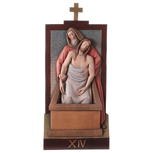 Way of the Cross, 14 colourful wood stations, Val Gardena 40x20 cm 16