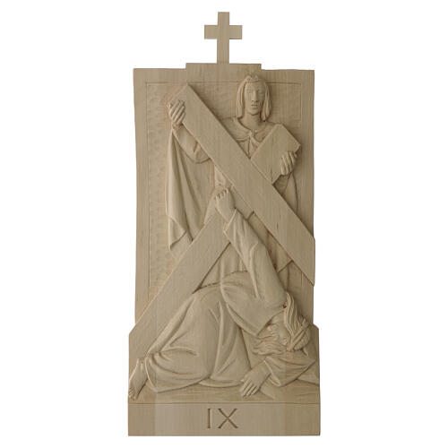 Station of the Cross with 14 natural wood stations, Val Gardena, 16x8 in 10