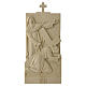 Vía Crucis 14 estaciones madera natural Val Gardena 40x20 cm s8