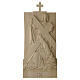 Vía Crucis 14 estaciones madera natural Val Gardena 40x20 cm s10