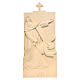 Via Crucis 14 stazioni legno naturale Valgardena 40x20 cm s1