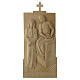 Via Crucis 14 stazioni legno naturale Valgardena 40x20 cm s1