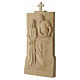 Via Crucis 14 stazioni legno naturale Valgardena 40x20 cm s2