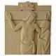 Via Crucis 14 stazioni legno naturale Valgardena 40x20 cm s14