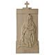 Via Crucis 14 stazioni legno naturale Valgardena 40x20 cm s15