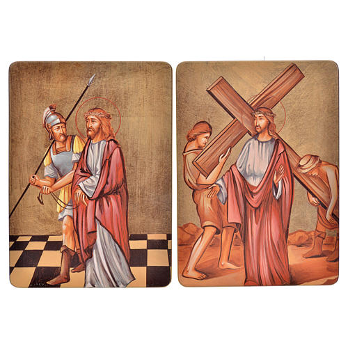 Way of the cross, 15stations in wood 3