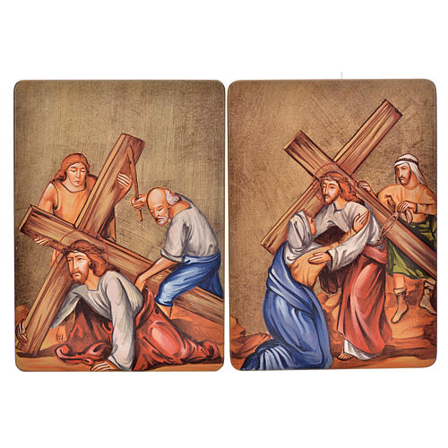 Way of the cross, 15stations in wood 4