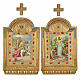Way of the cross, altars with print on wood 30x19cm 15stati s18