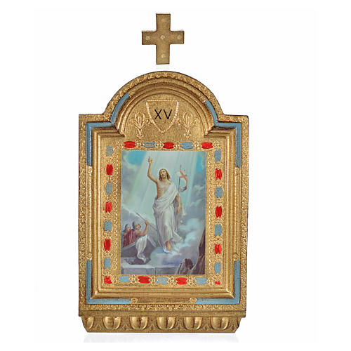 Via Sacra 15 estações altarinhos impressão na madeira 30x19 cm 21