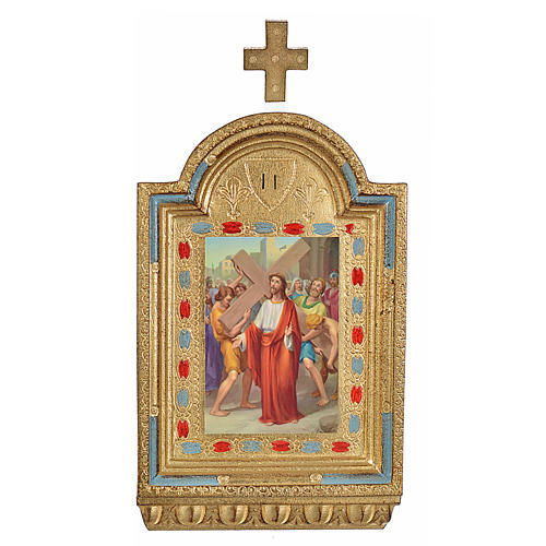 Via Sacra 15 estações altarinhos impressão na madeira 30x19 cm 2