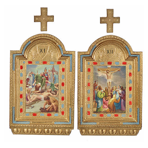 Via Sacra 15 estações altarinhos impressão na madeira 30x19 cm 7