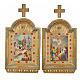 Via Sacra 15 estações altarinhos impressão na madeira 30x19 cm s19
