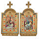Via Sacra 15 estações altarinhos impressão na madeira 30x19 cm s8