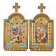 Way of the Cross, altars with print on wood 30x19cm 15 stations s7