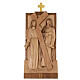 Vía Crucis 14 estaciones 40 x 20 cm madera Valgardena con pátina s3