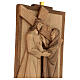Vía Crucis 14 estaciones 40 x 20 cm madera Valgardena con pátina s6