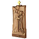 Vía Crucis 14 estaciones 40 x 20 cm madera Valgardena con pátina s7