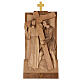 Vía Crucis 14 estaciones 40 x 20 cm madera Valgardena con pátina s8