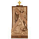 Way of the Cross 14 stations 40x20cm, in multi-patinated Valgardena wood s13