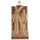 Way of the Cross 14 stations 40x20cm patinated Valgardena wood s5