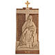 Vía Crucis 14 estaciones 40 x 20 cm madera de la Valgardena s16