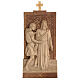 Via Crucis 14 stazioni 40x20 cm legno Valgardena patinato s13