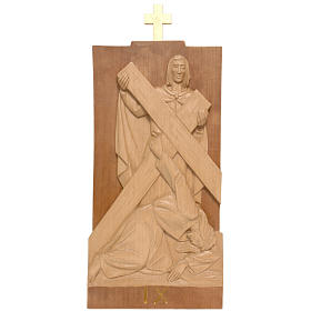 Way of the Cross: Stations of the Cross 14 stations 40x20cm in patinated Valgardena wood Way of the Cross: Stations of the Cross 14 stations 40x20cm in patinated Valgardena wood