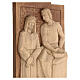 Stations of the Cross 14 stations 40x20cm in patinated Valgardena wood s2