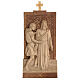 Stations of the Cross 14 stations 40x20cm in patinated Valgardena wood s13