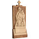 Stations of the Cross 14 stations 40x20cm in patinated Valgardena wood s18