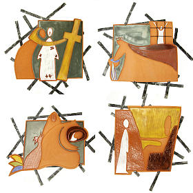 Vía Crucis: Vía Crucis de cerámica 14 estaciones