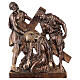 Via Crucis in bronzed brass, 15 stations s7