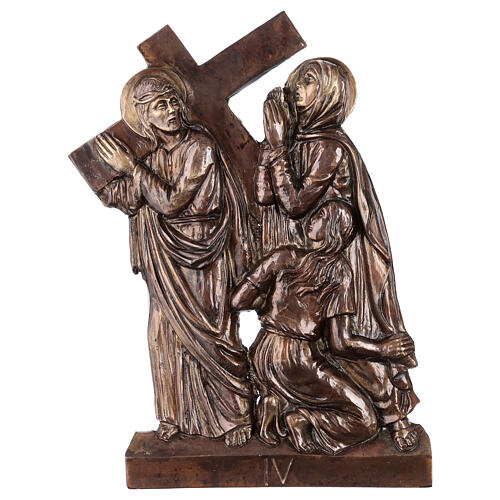 Via Crucis 15 stazioni ottone bronzato 4