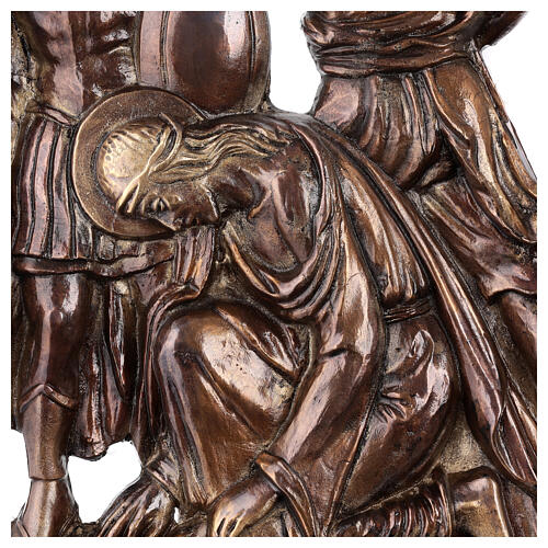 Via Crucis 15 stazioni ottone bronzato 19